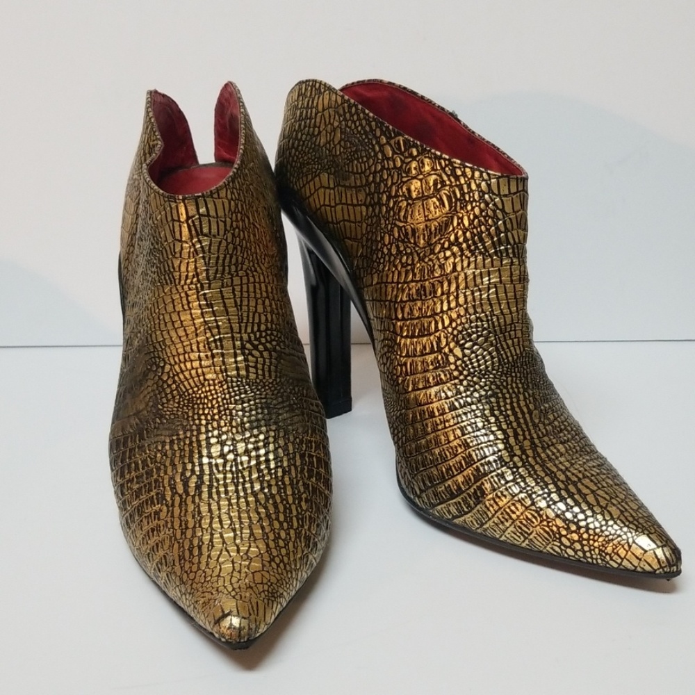 Jeffery Campbell Gold booties